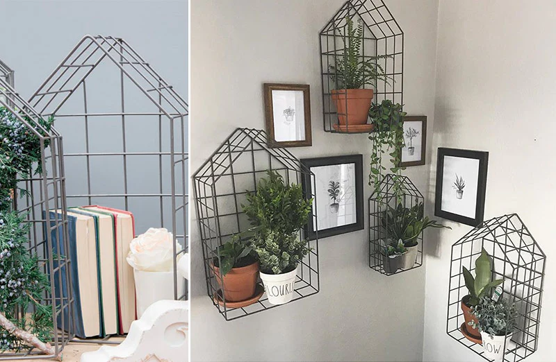 Wire House Shelves Set of 4