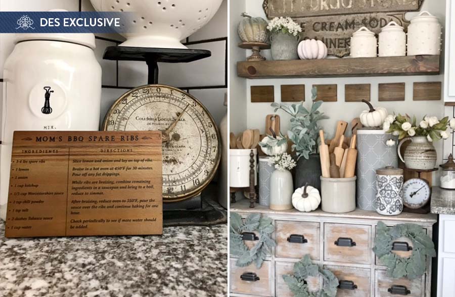 Rustic Wooden Recipe Cards, Set of 6