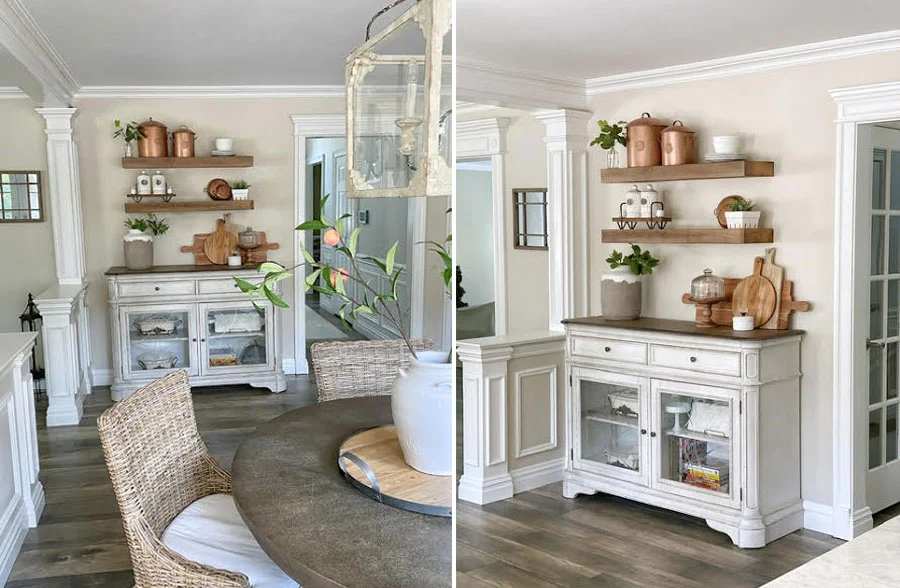 Rustic Wooden Standing Candle Votive