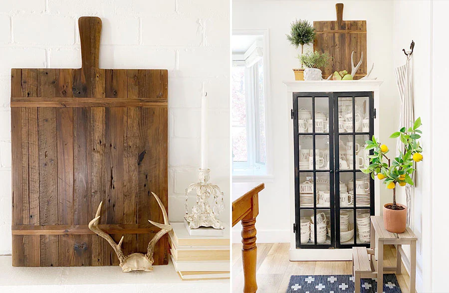 Found Wood OVERSIZED Decorative Pizza Board