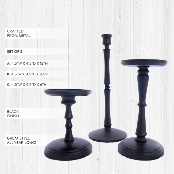 Steal It Box: Spring/Summer 2022 Edition- Assorted Candle Holders, Set of 3