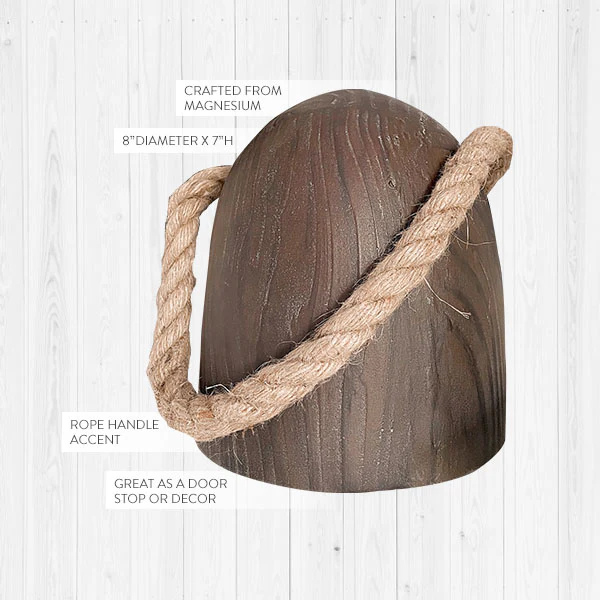 Decorative Door Stop with Rope Handle