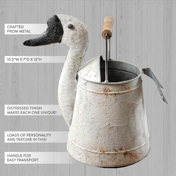 Goose Bucket with Wood Handle