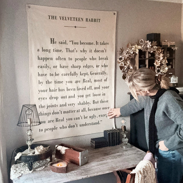 57 Inch The Velveteen Rabbit Hanging Wall Canvas