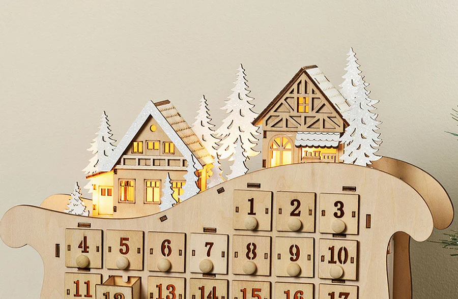 Santa's Sled Countdown Calendar