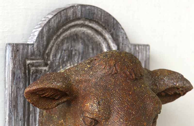 Petite Cow Head Plaques Set of 2