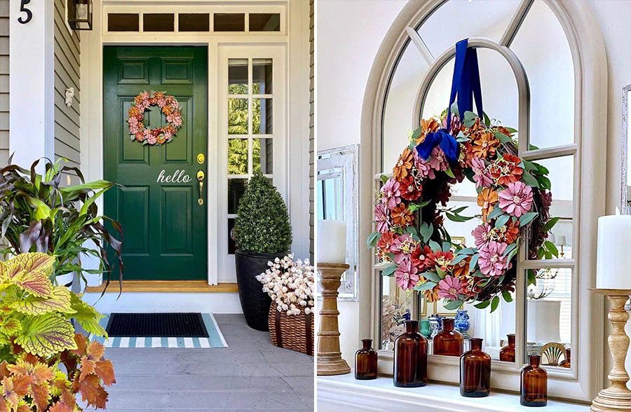 Premium Pinecone Floral Wreath | DES Exclusive