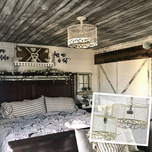 Chicken Wire Pendant Light, Pick Your Size