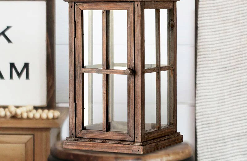 HUGE Antique Candle Lantern