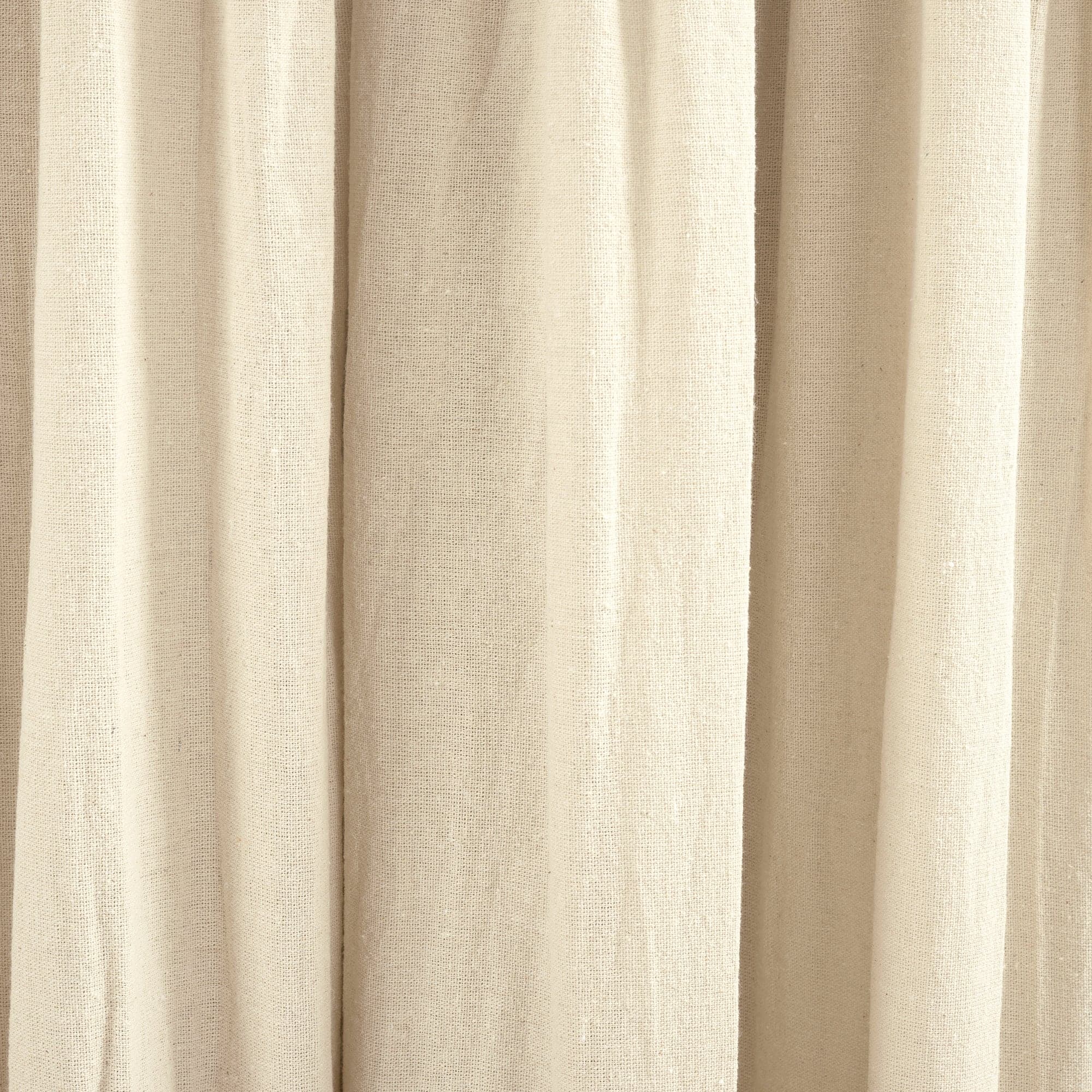 Linen Button Lined 100% Blackout Window Curtain Panel