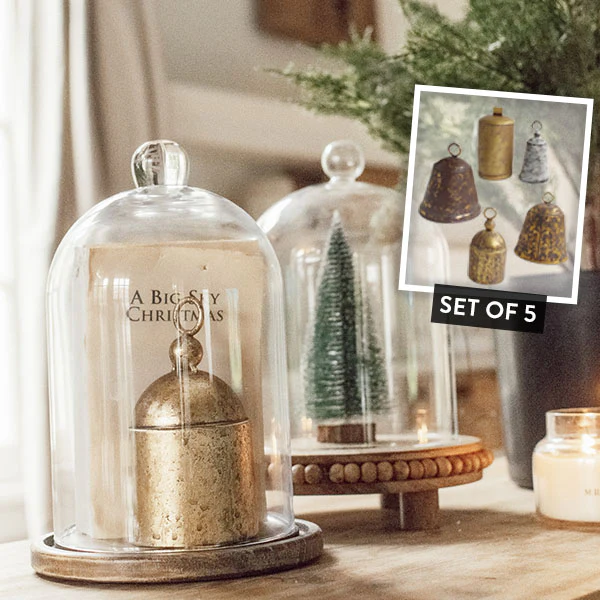 Eclectic Distressed Bells, Set of 5