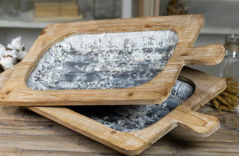 Galvanized Dough Bowls Set of 2