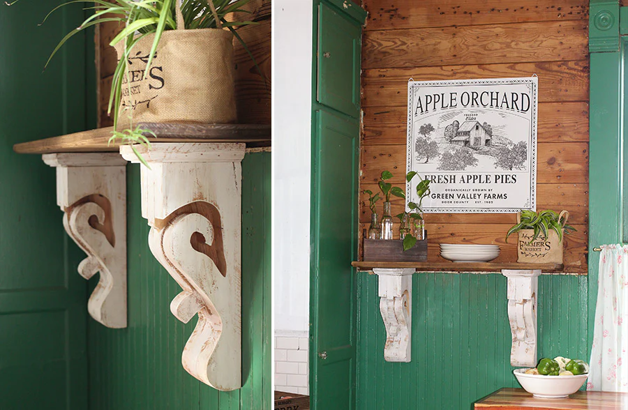 Handcrafted Distressed Chunky Corbel Shelf