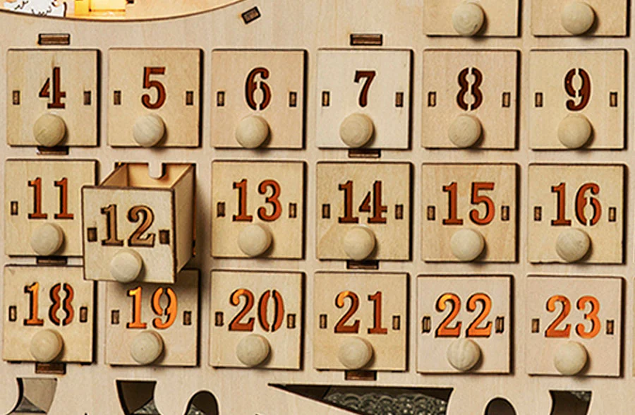 Santa's Sled Countdown Calendar