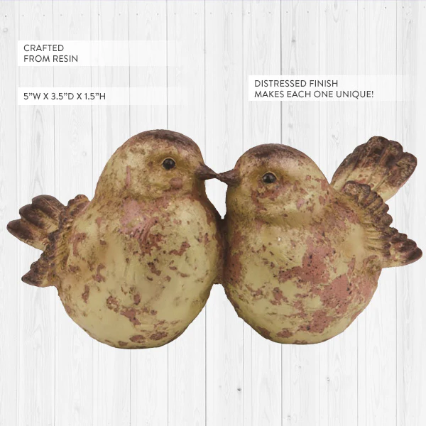 Brown Spring Perched Bird Decor