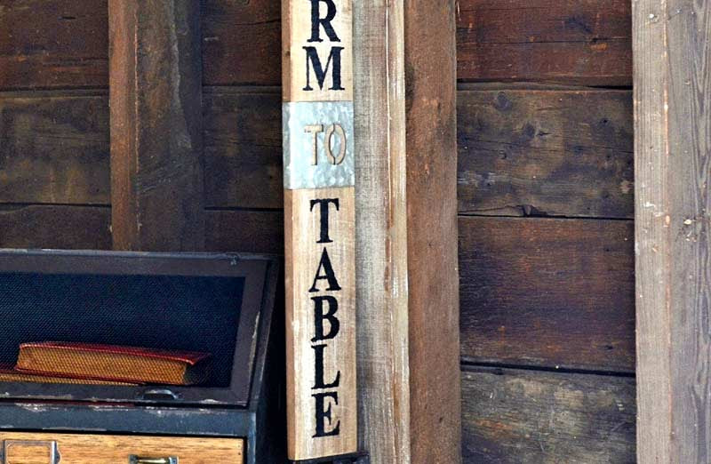 Farm To Table Sign