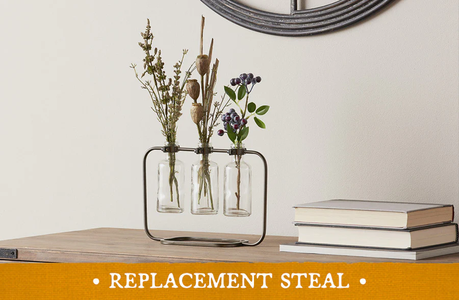 Industrial Farmhouse Hanging Bottle Vases