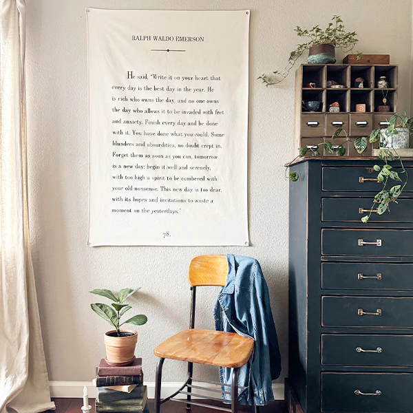 51 Inch Ralph Waldo Emerson Hanging Wall Decor