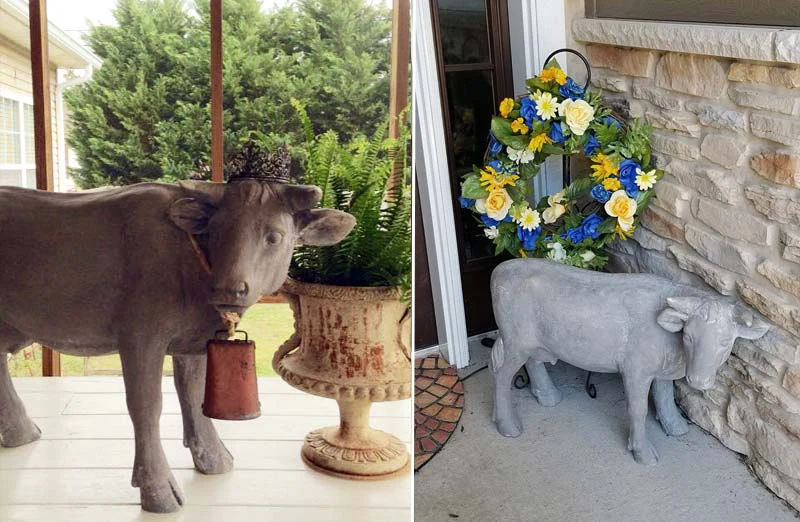 Pasture Cow Statue