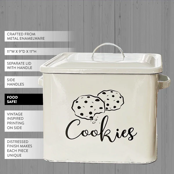 Chippy Enamel Nostalgic Cookie Canister