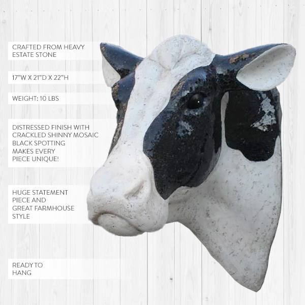 HU-MOOO-NGUS French Farmhouse Cow Head