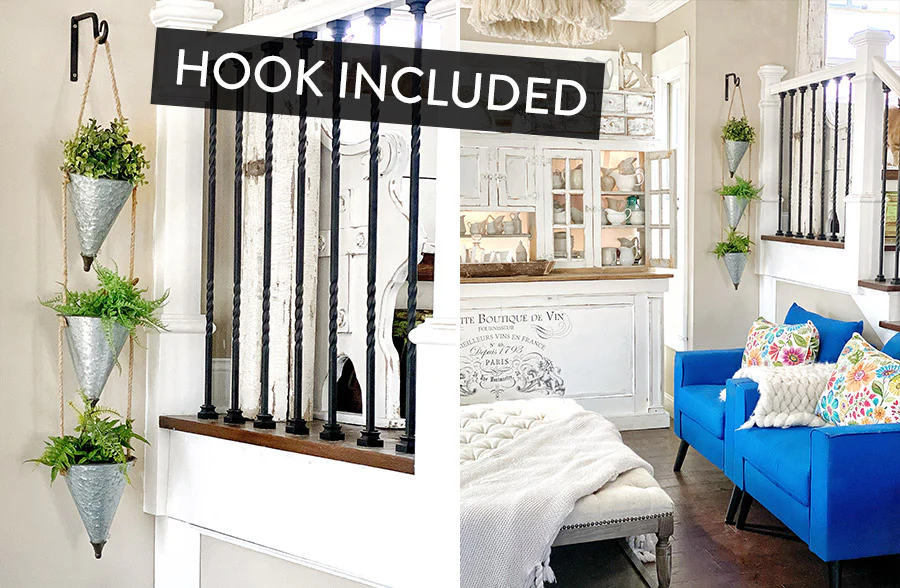 Funnel Planter Watering System with Wall Bracket