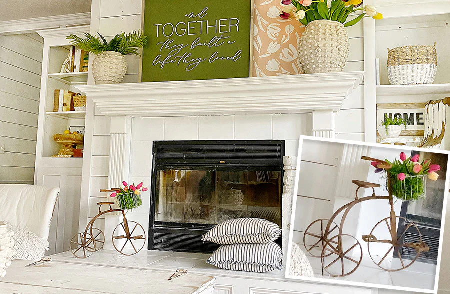 Vintage-Inspired Tricycle Planter