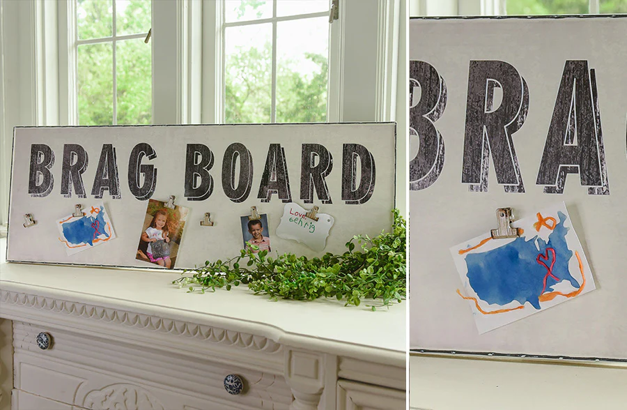 Vintage-Inspired Magnetic Brag Board