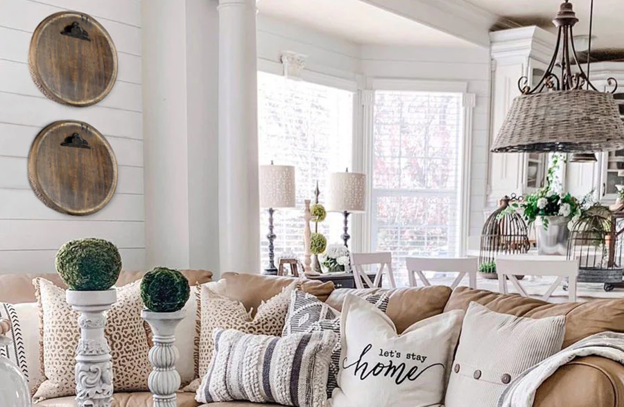 Barrel Top Hanging Photo Holder, Set of 2