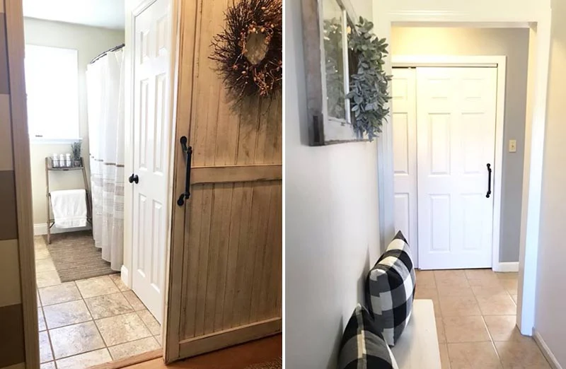 HUGE Metal Door Pull Set of 2