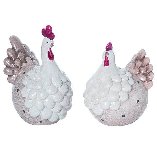 Terracotta Spring Chickens, Set of 2