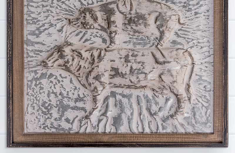 LARGE Stacked Animal Embossed Wall Sign