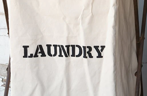 Vintage Canvas Foldable Laundry Cart