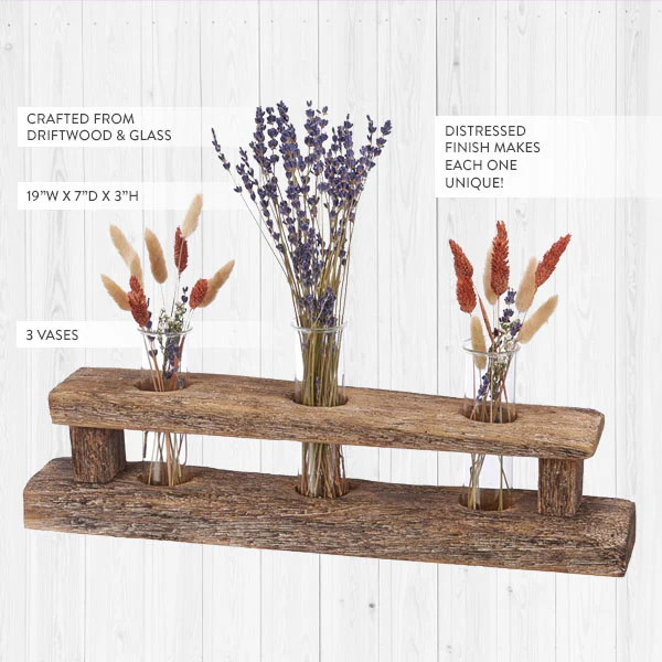 Driftwood Bud Vase Stand