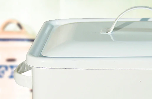 Enamel Bread Box