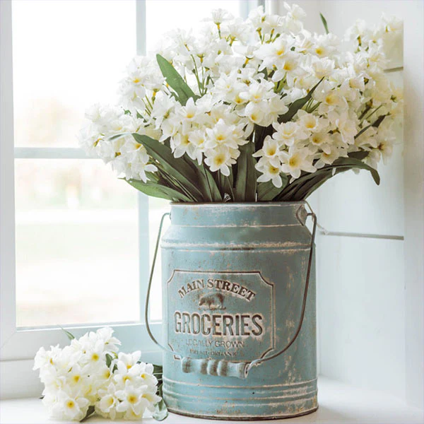 Blue Groceries Pail