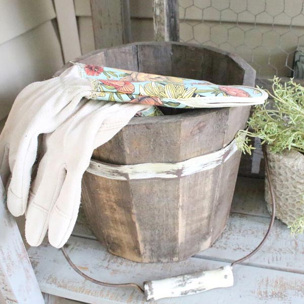 Rustic Wooden Pail