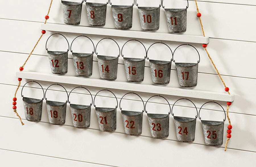 HUGE Advent Calendar Layered Bucket Tree