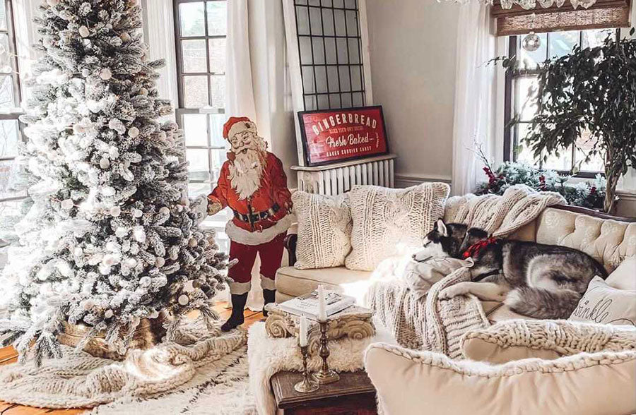 Red Wooden Planked Gingerbread Sign