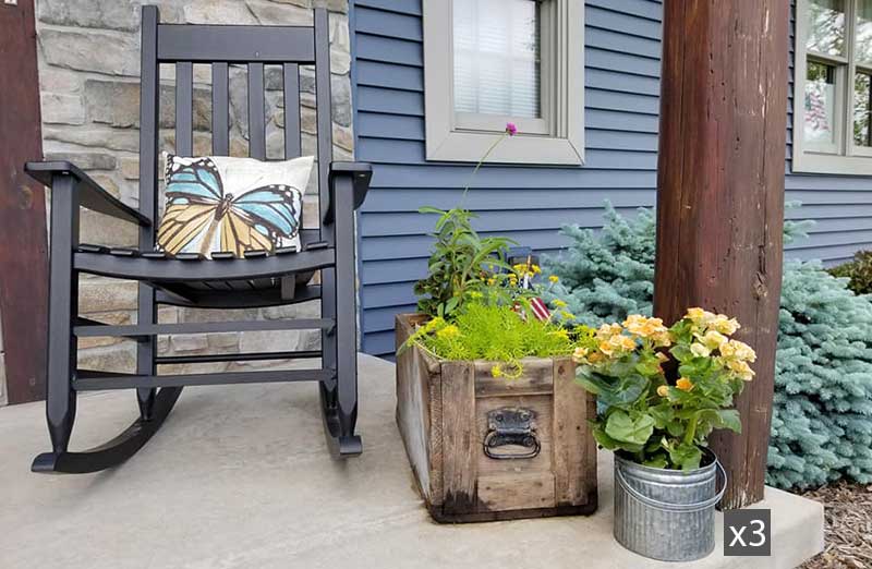 Galvanized Tin Buckets With Handles, Set of 3