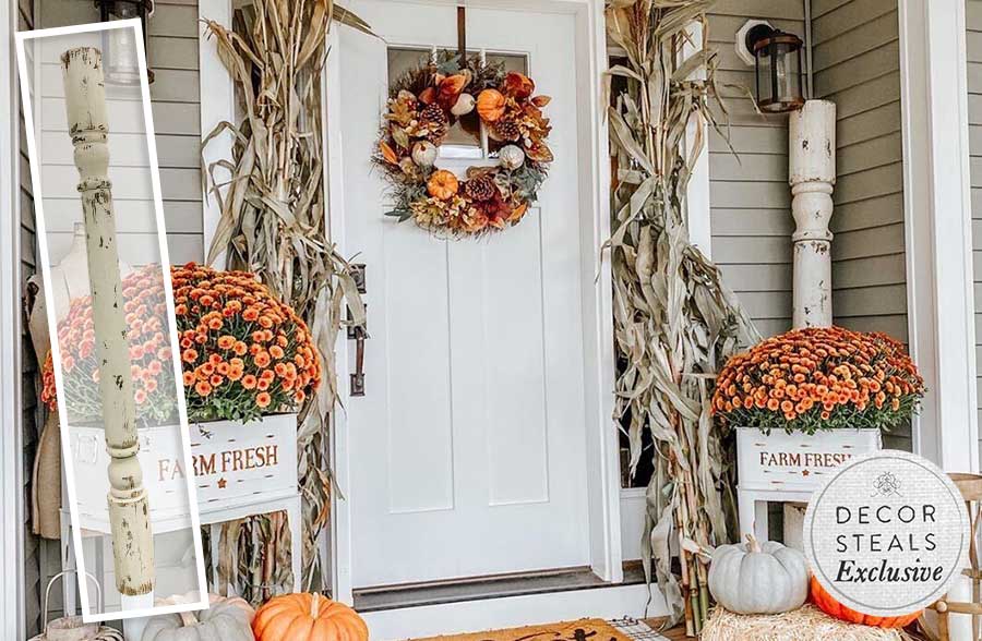 7 Foot Tall Victorian Turned Column Architectural Salvage