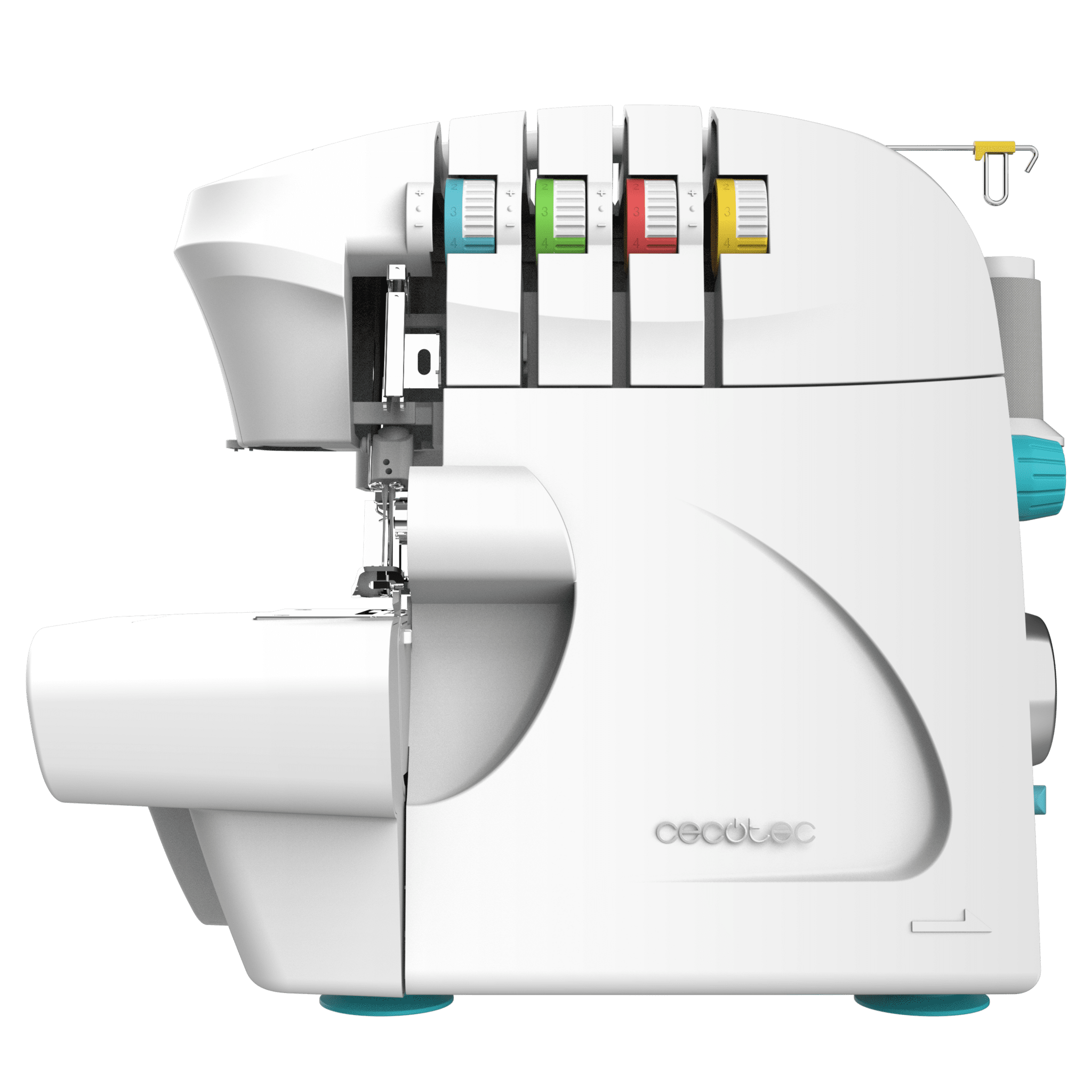 BelleCouture OverLock Remalladora de 1100 rpm de velocidad, con presiòn de prensatelas ajustable y kit de accesorios