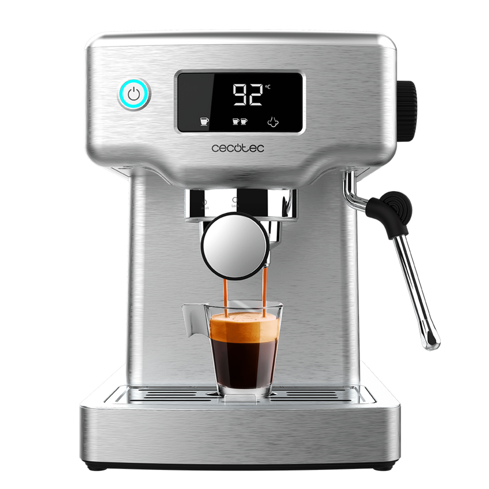 Power Espresso 20 Barista Compact Cafetera barista con 20 bares, pantalla digital y thermoblock.