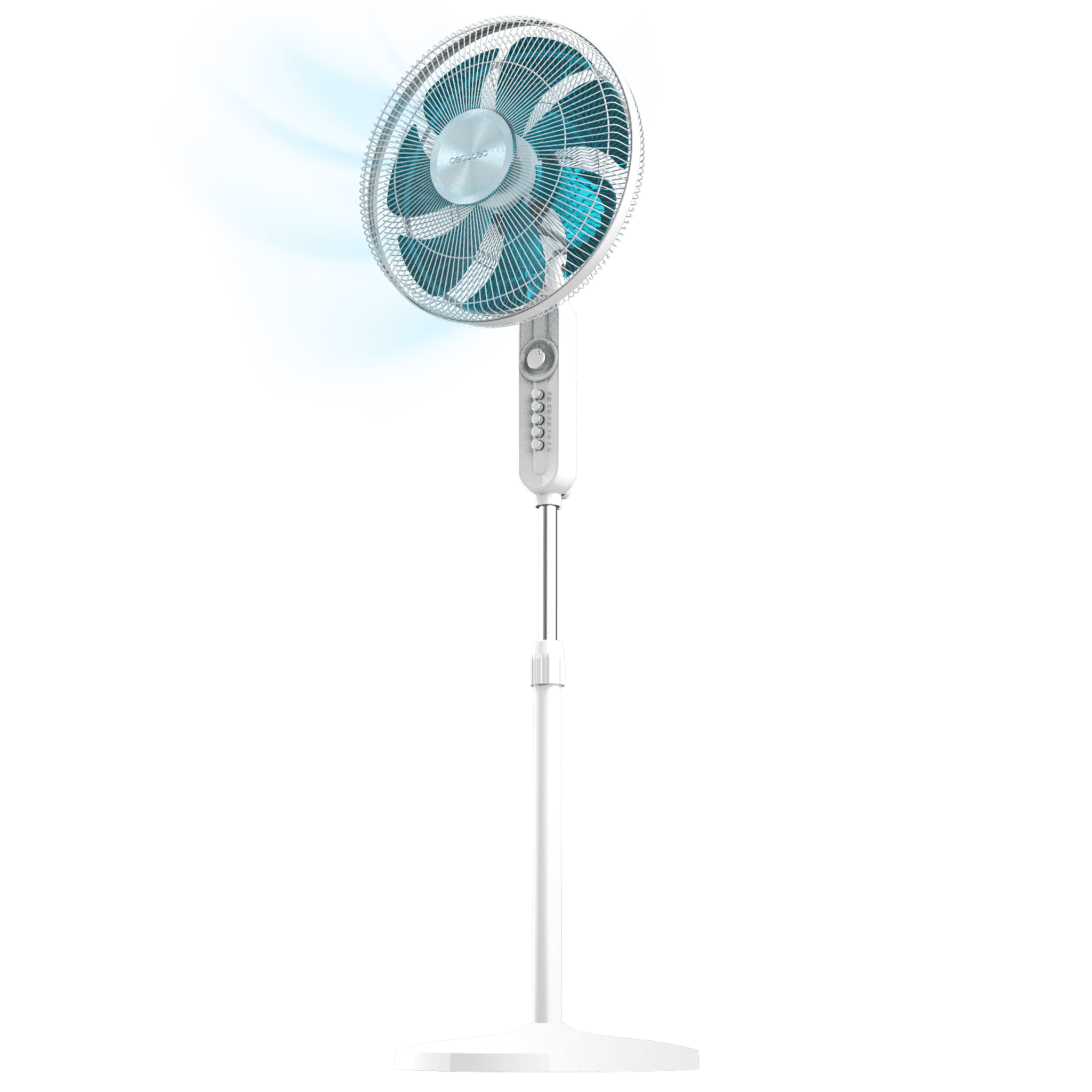EnergySilence 610 Max Flow Ventilador de pie de 16" con 70 W, temporizador, oscilaciòn y altura ajustable.
