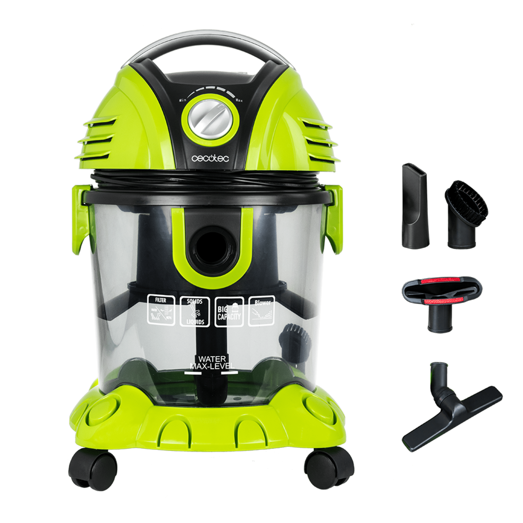 Wet&Dry T Aspirador de sòlidos y líquidos con 1200 W de potencia.