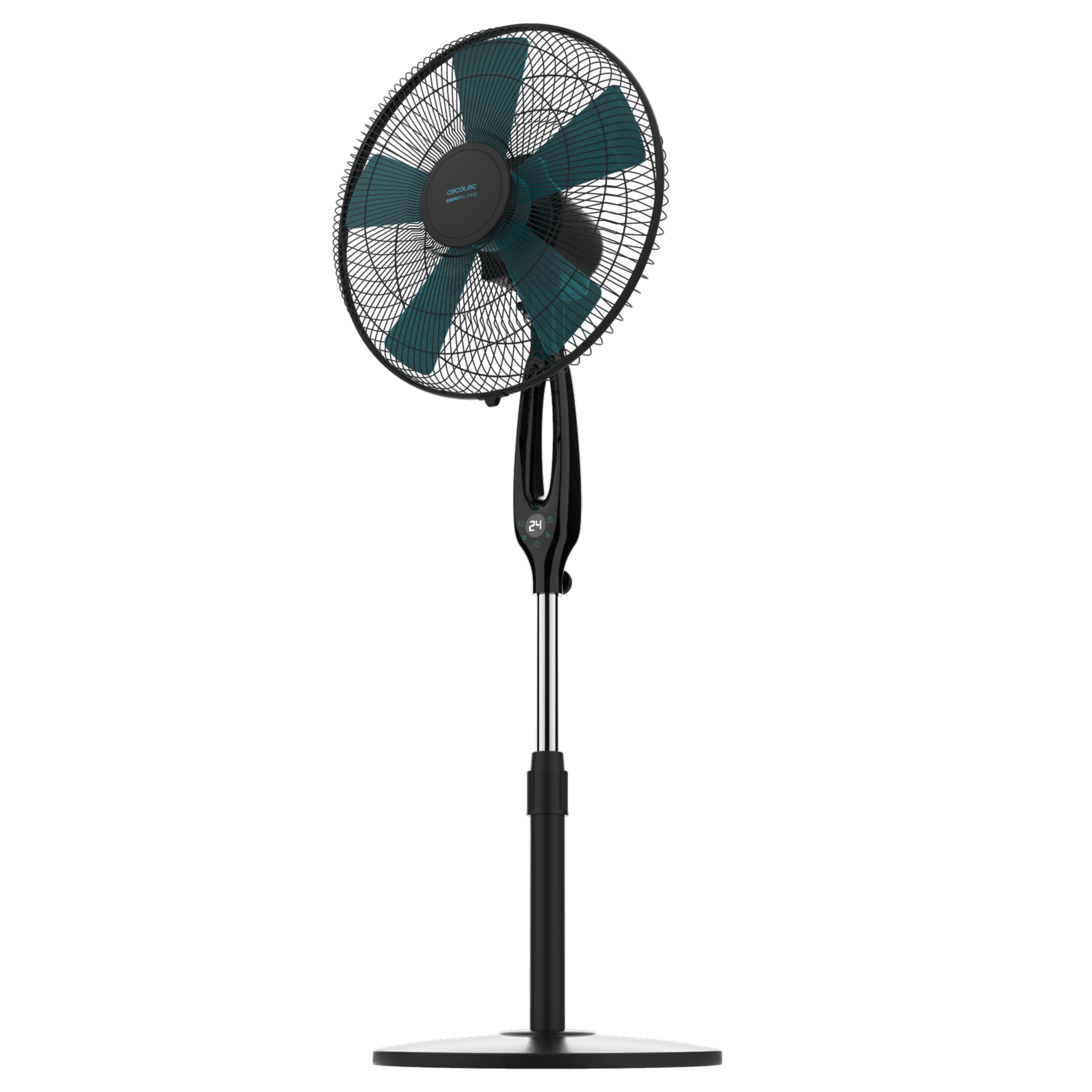 EnergySilence 560 Max Smart Ventilador de pie de 16" con 45 W, temporizador, mando a distancia y pantalla LED.