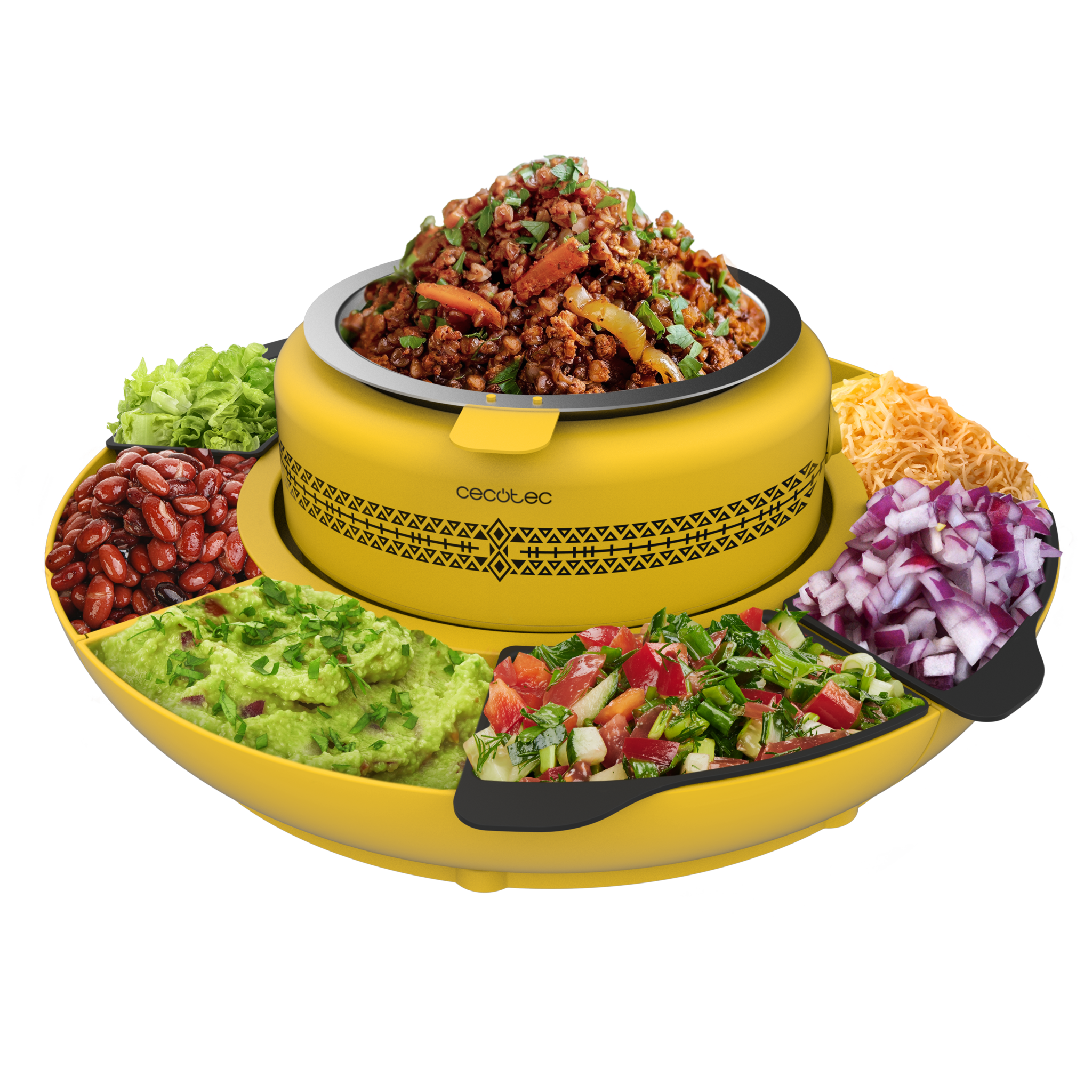 Fun Taco Andale Máquina para calentar los ingredientes necesarios para hacer tacos.