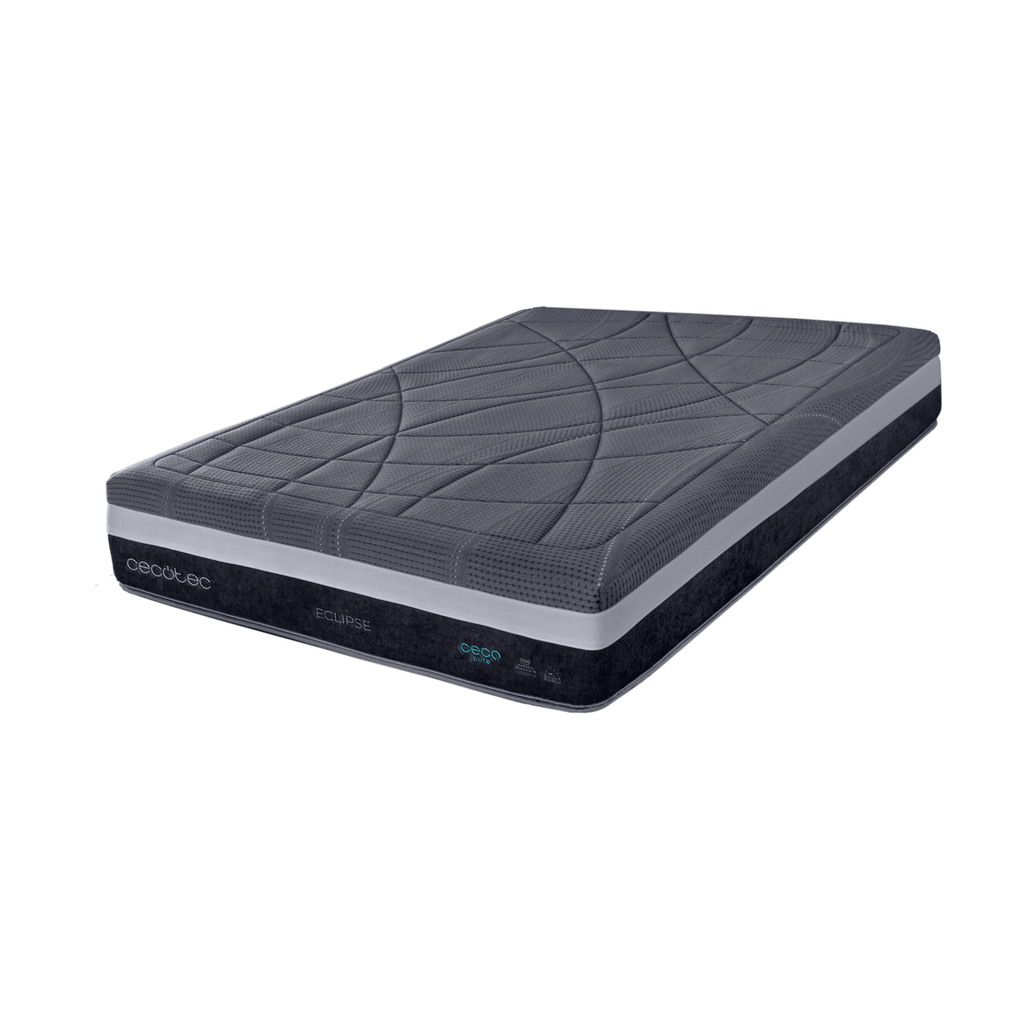 Flow Select Eclipse 200x200 Colchòn multicapa de espumaciòn técnica perfilada D30 y espuma viscoelástica ViscoVel45 y EchoFlex 40