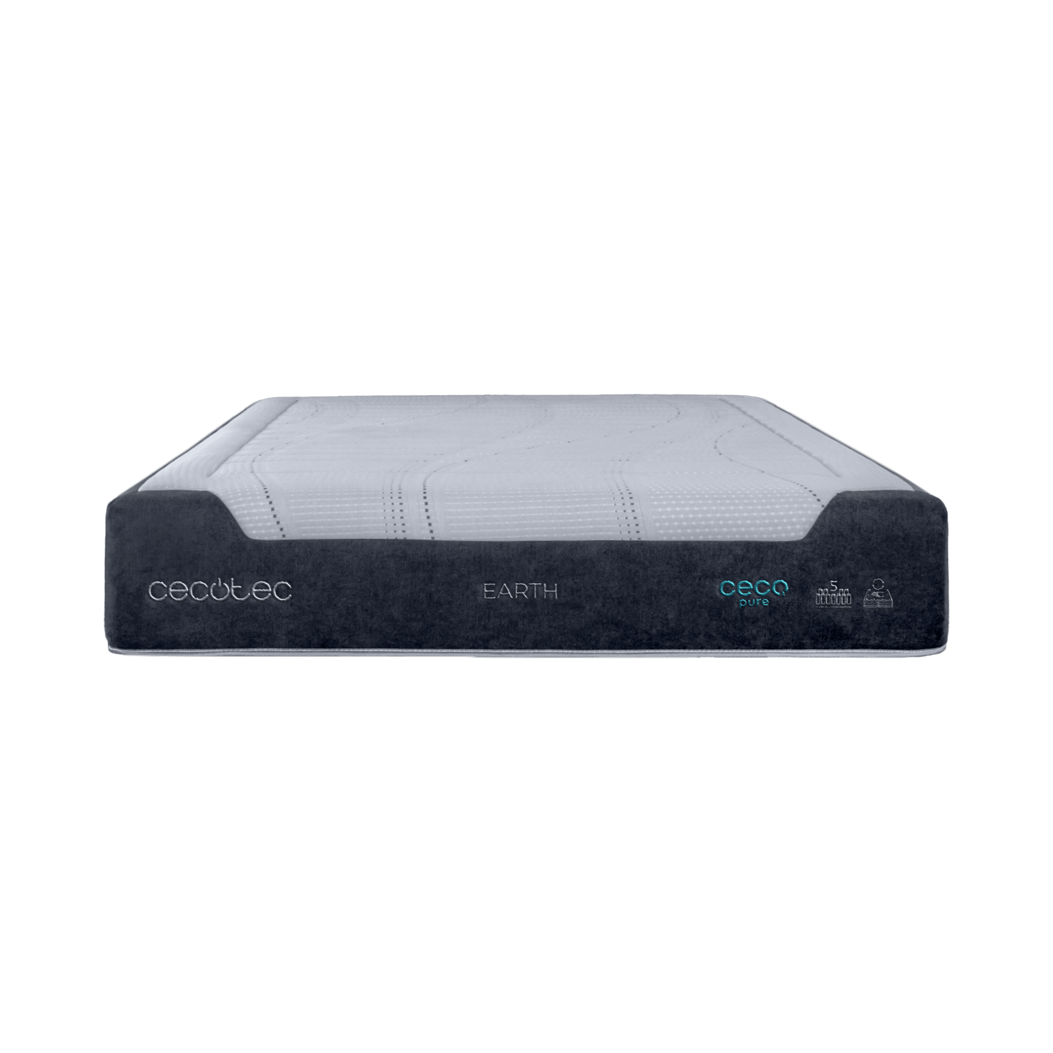 Flow Select Earth 200x200 Colchòn híbrido multicapa de núcleo de muelles ensacados AdaptCore 5 zonas y viscoelástica ViscoNature 60
