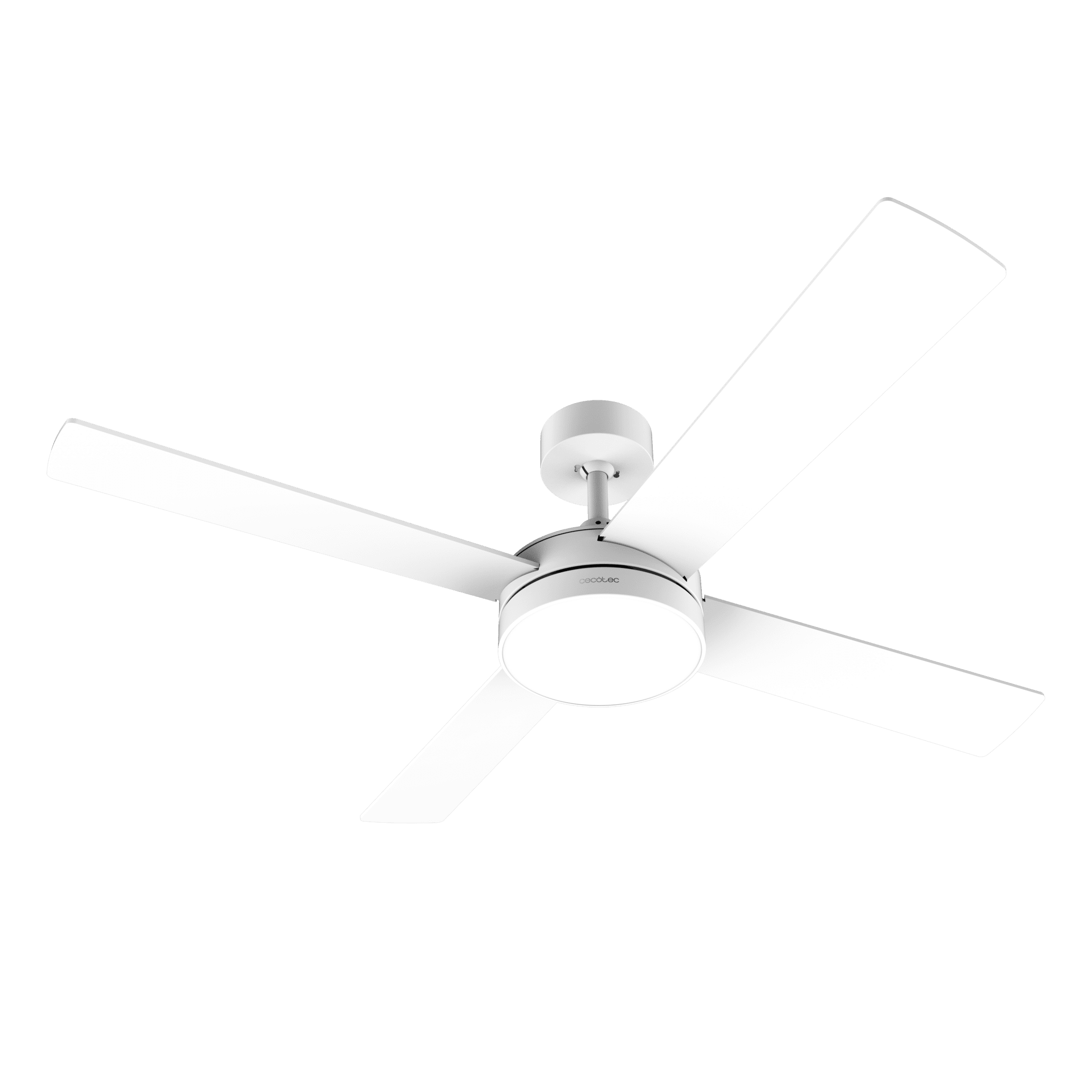 EnergySilence Aero 5200 White Line Ventilador de techo de 65 W y 52" con luz LED.